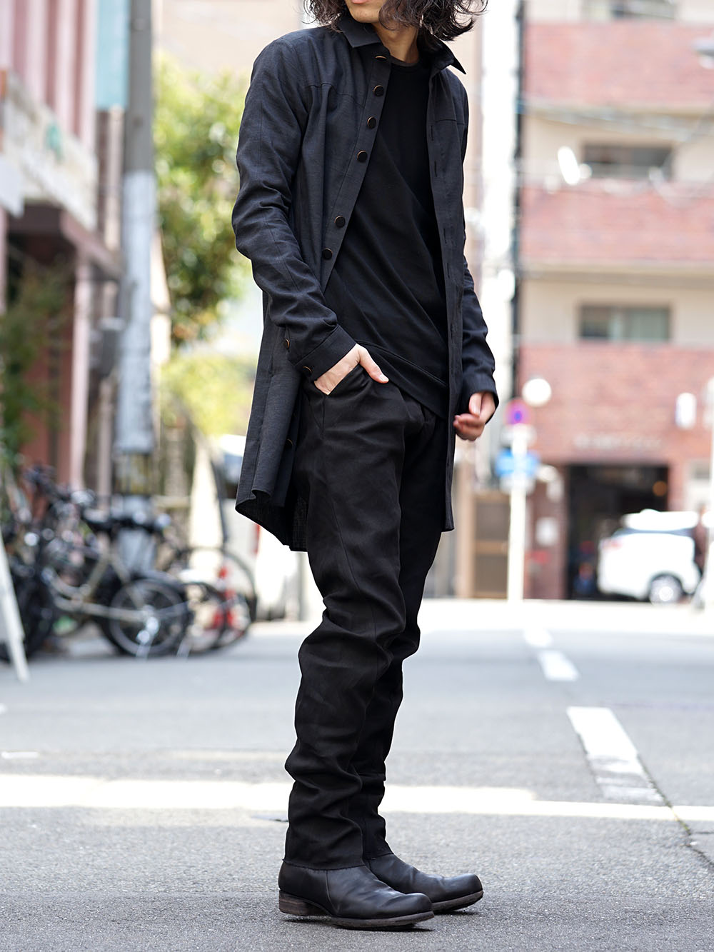 DEVOA Coat Cotton Wool and Anatomical Washi Pants - FASCINATE BLOG